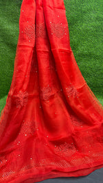 Load image into Gallery viewer, Pure Organza Silk Luxury Saree