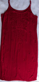Load image into Gallery viewer, Jolly Strappy Chikankari Kurti - The Lucknowi Chikan 