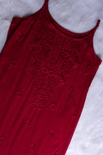 Load image into Gallery viewer, Jolly Strappy Chikankari Kurti - The Lucknowi Chikan 