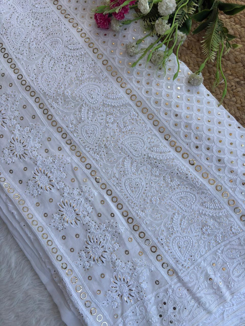 Chand Mukaish Kamdani Viscose Luxury Saree