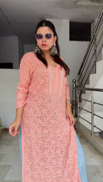Load image into Gallery viewer, Kahkashan Pearl Viscose Long Kurta