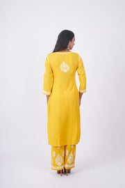 Surbala Modal Chikankari Kurti Set