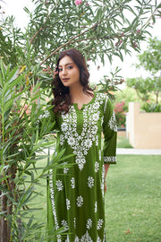 Surbala Modal Chikankari Kurti Set