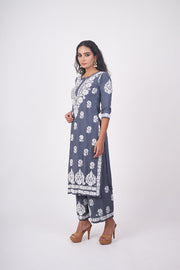 Surbala Modal Chikankari Kurti Set