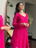 Load image into Gallery viewer, Gulnihal Viscose Premium Chikankari Kurti Set - The Lucknowi Chikan 