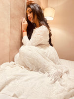Load image into Gallery viewer, Sneh Premium Viscose Chikankari Gown