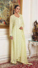 Load image into Gallery viewer, Nagma Premium Chikankari Mukaish Viscose Set
