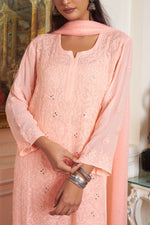 Load image into Gallery viewer, Nagma Premium Chikankari Mukaish Viscose Set
