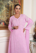 Load image into Gallery viewer, Nagma Premium Chikankari Mukaish Viscose Set
