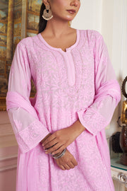 Nagma Premium Chikankari Mukaish Viscose Set