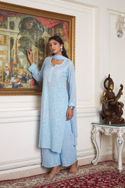 Nagma Premium Chikankari Mukaish Viscose Set