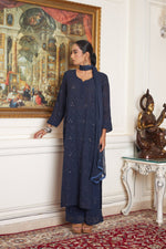 Load image into Gallery viewer, Nagma Premium Chikankari Mukaish Viscose Set
