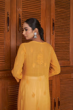Load image into Gallery viewer, Rakul Preet Viscose Mukaish Chikankari Kurti
