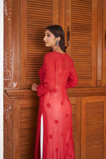 Load image into Gallery viewer, Rakul Preet Viscose Mukaish Chikankari Kurti
