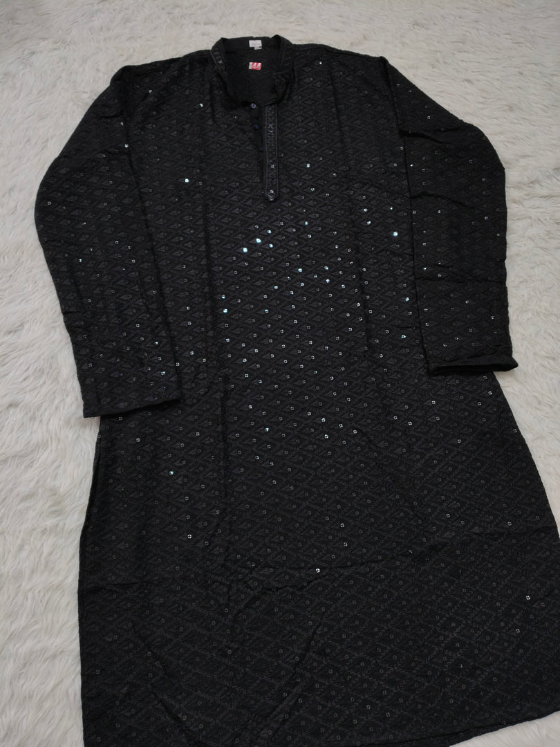 Mens Kurta & Pyjama - The Lucknowi Chikan 