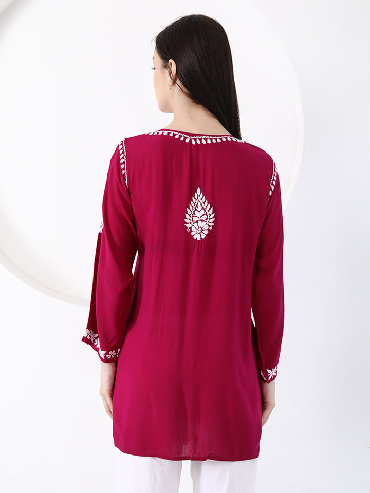 Ayesha Premium Chikankari Short Kurti