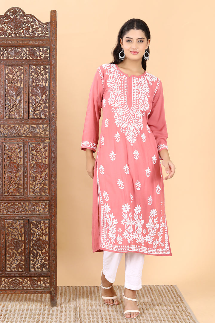 Saba Premium Modal Chikankari Kurti