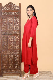 Bahar Chikankari Ombre Dyed Kurti Set