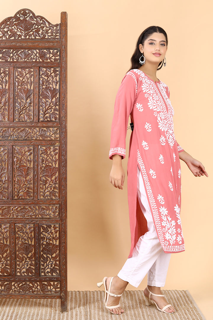 Saba Premium Modal Chikankari Kurti