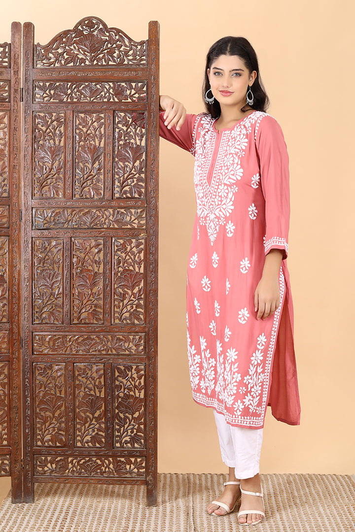 Saba Premium Modal Chikankari Kurti