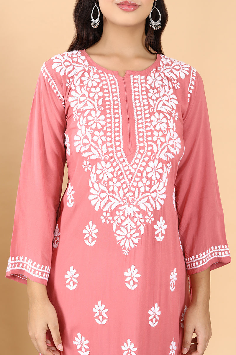 Saba Premium Modal Chikankari Kurti