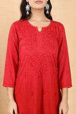 Load image into Gallery viewer, Bahar Chikankari Ombre Dyed Kurti Set
