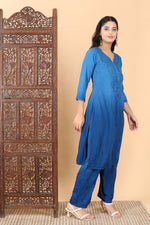 Load image into Gallery viewer, Bahar Chikankari Ombre Dyed Kurti Set

