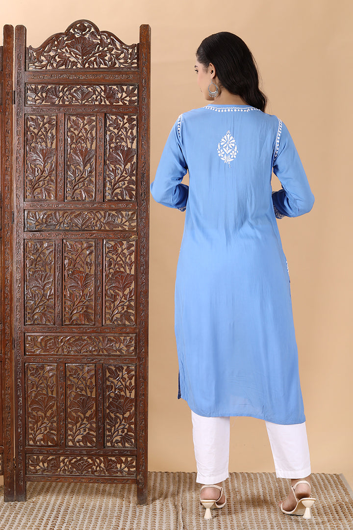Saba Premium Modal Chikankari Kurti