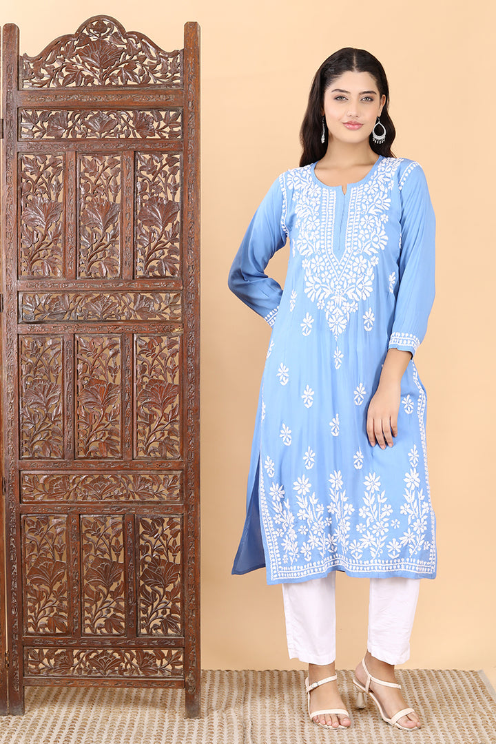 Saba Premium Modal Chikankari Kurti