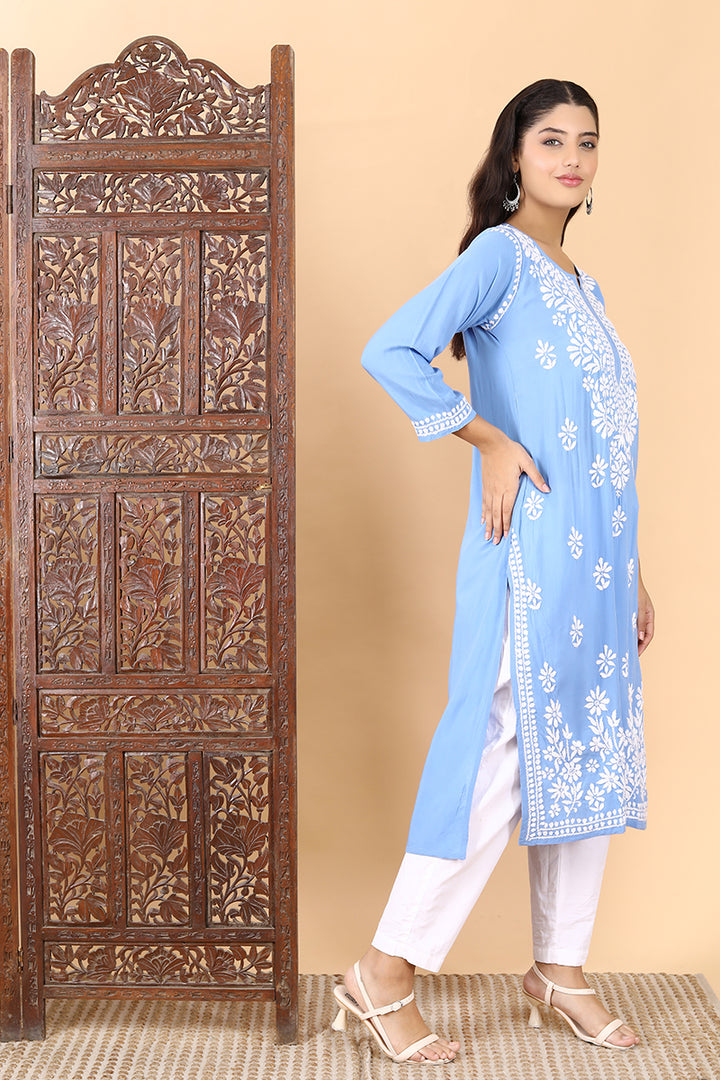 Saba Premium Modal Chikankari Kurti