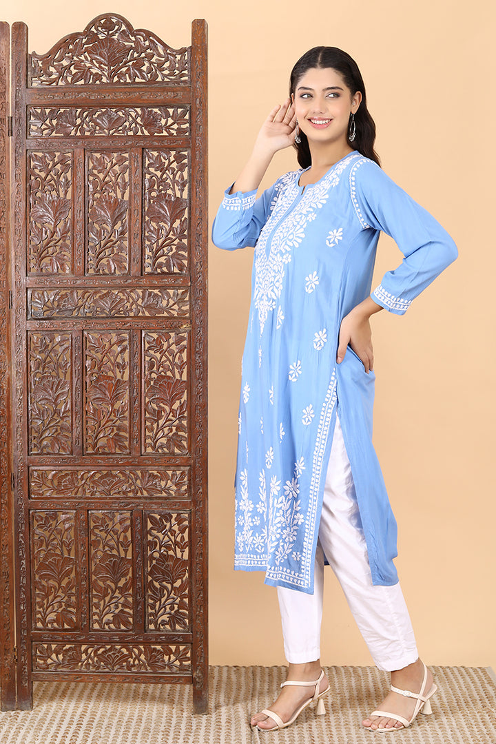 Saba Premium Modal Chikankari Kurti
