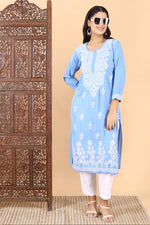 Load image into Gallery viewer, Saba Premium Modal Chikankari Kurti
