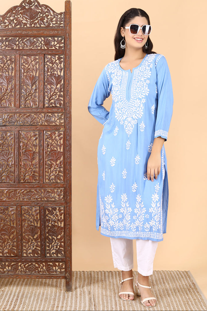 Saba Premium Modal Chikankari Kurti