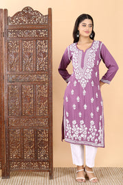Saba Premium Modal Chikankari Kurti