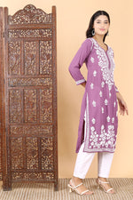 Load image into Gallery viewer, Saba Premium Modal Chikankari Kurti

