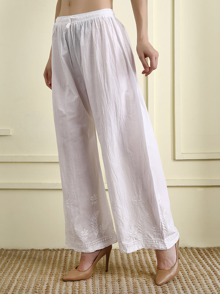 Dolly Cotton Chikankari Pallazo.