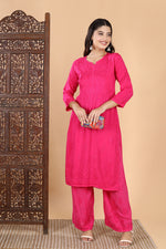 Load image into Gallery viewer, Palak Modal Dyed Premium Chikankari Kurti Set
