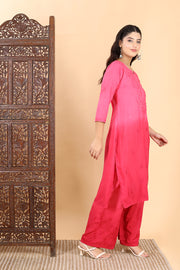 Bahar Chikankari Ombre Dyed Kurti Set