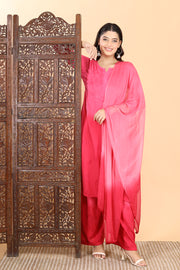 Bahar Chikankari Ombre Dyed Kurti Set