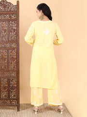 Malhar Modal Chikankari Kurti Set