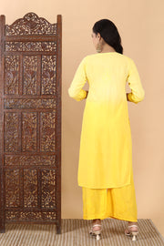 Bahar Chikankari Ombre Dyed Kurti Set