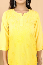 Load image into Gallery viewer, Amina Rayon Black Chikankari Top