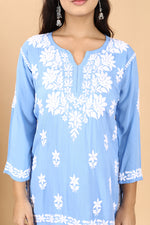 Load image into Gallery viewer, Haniya Premium Chikankari Short Top
