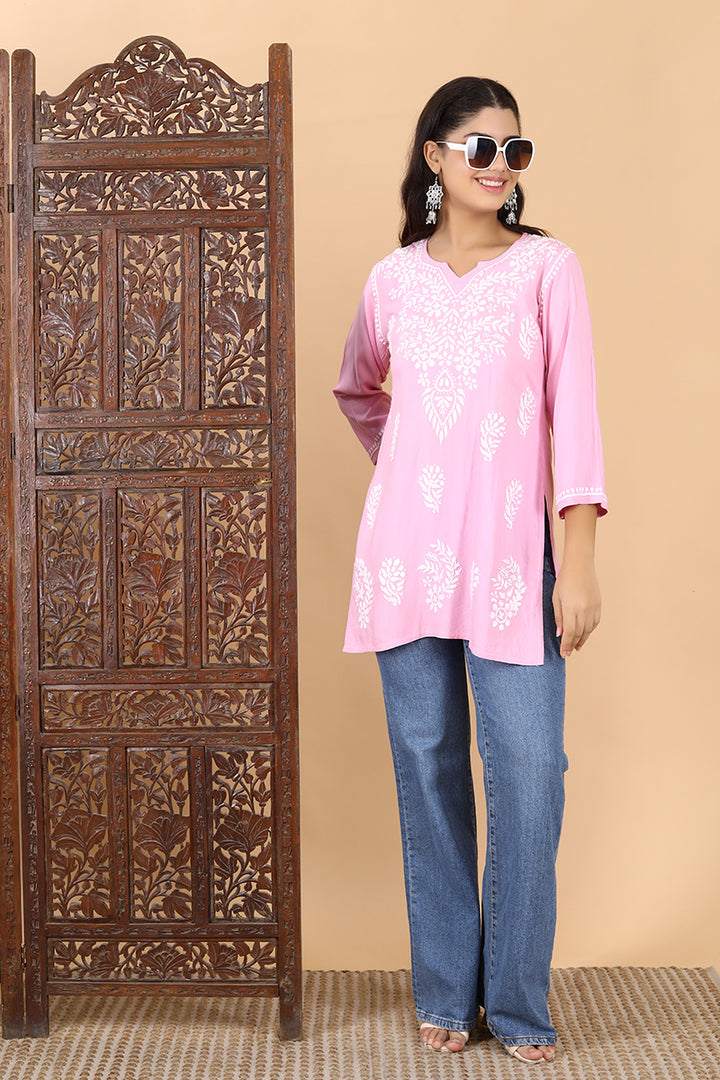 Haniya Premium Chikankari Short Top