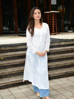 Load image into Gallery viewer, Mrunal Viscose Chikankari Kurti