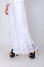 Load image into Gallery viewer, White Chikankari Sharara Bottom
