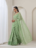 Load image into Gallery viewer, Tepchi Handwork Georgette Chikankari Saree
