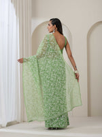 Load image into Gallery viewer, Tepchi Handwork Georgette Chikankari Saree
