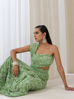 Load image into Gallery viewer, Tepchi Handwork Georgette Chikankari Saree

