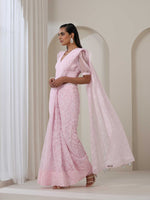 Load image into Gallery viewer, Tepchi Handwork Georgette Chikankari Saree
